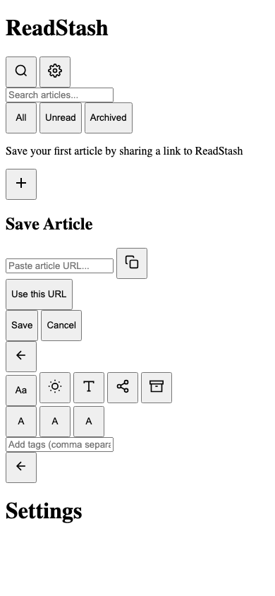 ReadStash Pro Annual export example